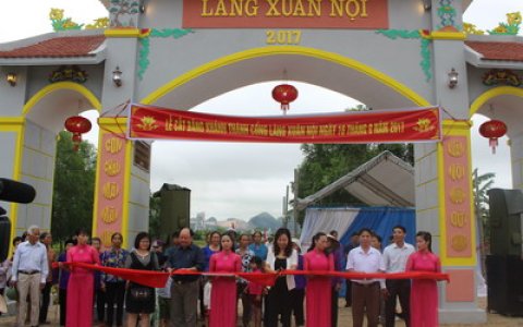 Khánh thành cổng làng Xuân Nội, xã Hà Lan, thị xã Bỉm Sơn